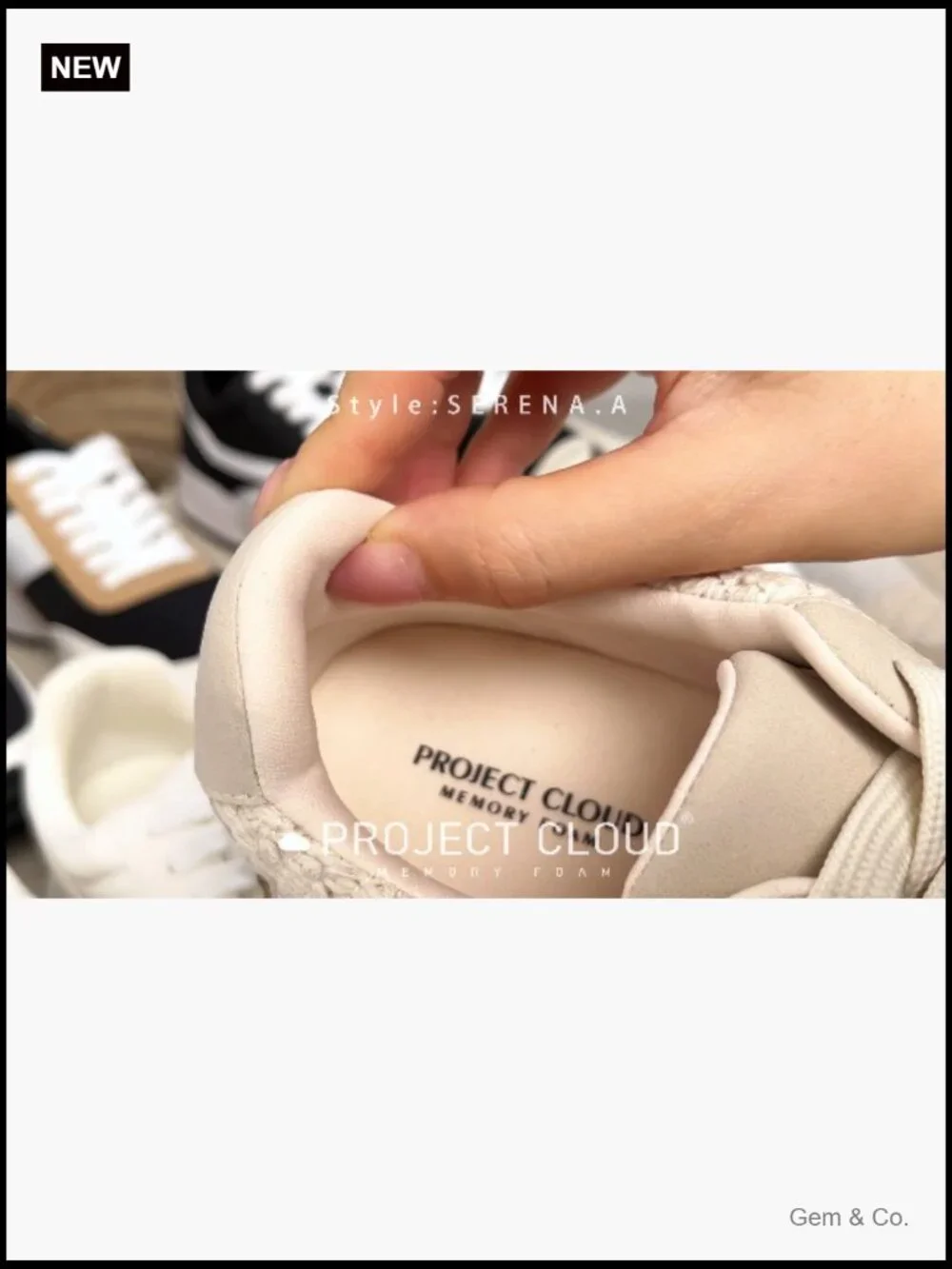 Memory Foam Fashion Sneakers - Lightweight Non-Slip Lace Up